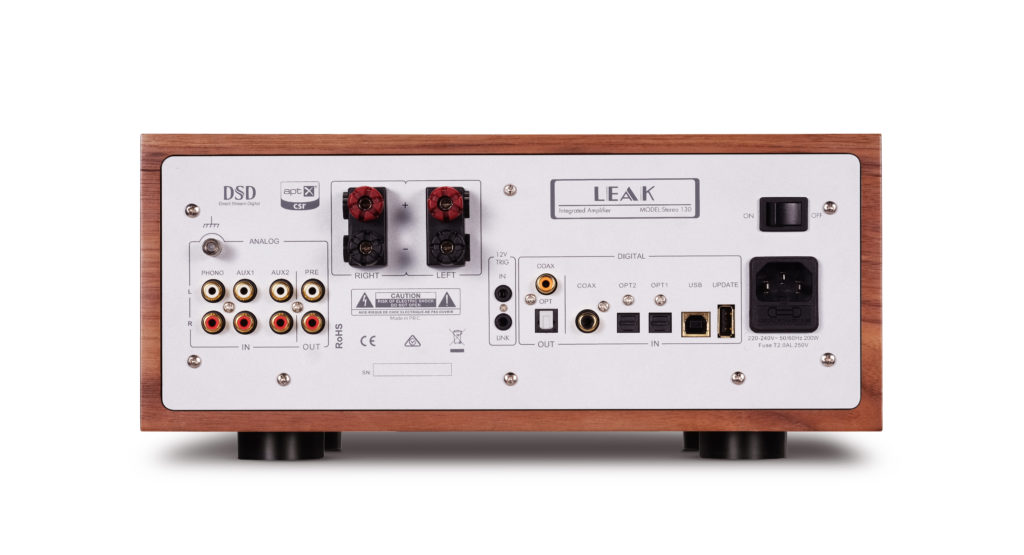 Trasera amplificador integrado Leak Stereo 130