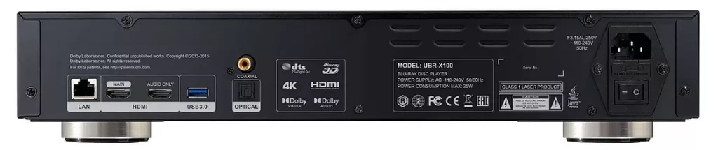 Trasera del nuevo lector UHD Reavon UBR-X100